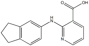 2-(2,3-dihydro-1H-inden-5-ylamino)pyridine-3-carboxylic acid Struktur