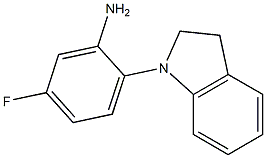 2-(2,3-dihydro-1H-indol-1-yl)-5-fluoroaniline Struktur