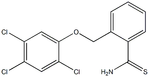 2-(2,4,5-trichlorophenoxymethyl)benzene-1-carbothioamide Struktur