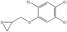 2-(2,4,5-trichlorophenoxymethyl)oxirane Struktur