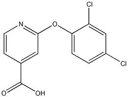 2-(2,4-dichlorophenoxy)pyridine-4-carboxylic acid Struktur