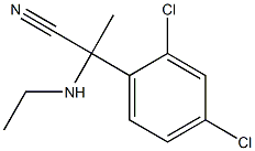 2-(2,4-dichlorophenyl)-2-(ethylamino)propanenitrile Struktur