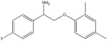 2-(2,4-dimethylphenoxy)-1-(4-fluorophenyl)ethanamine Struktur