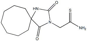 2-(2,4-dioxo-1,3-diazaspiro[4.7]dodec-3-yl)ethanethioamide Struktur