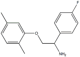 2-(2,5-dimethylphenoxy)-1-(4-fluorophenyl)ethanamine Struktur