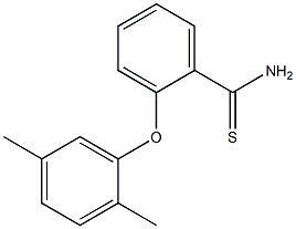 2-(2,5-dimethylphenoxy)benzene-1-carbothioamide Struktur