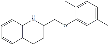 2-(2,5-dimethylphenoxymethyl)-1,2,3,4-tetrahydroquinoline Struktur