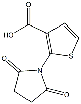 2-(2,5-dioxopyrrolidin-1-yl)thiophene-3-carboxylic acid Struktur