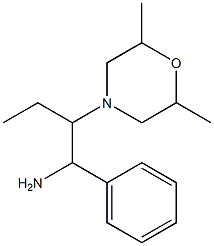 2-(2,6-dimethylmorpholin-4-yl)-1-phenylbutan-1-amine Struktur