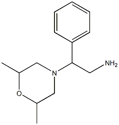 2-(2,6-dimethylmorpholin-4-yl)-2-phenylethan-1-amine Struktur