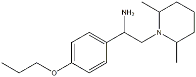 2-(2,6-dimethylpiperidin-1-yl)-1-(4-propoxyphenyl)ethan-1-amine Struktur