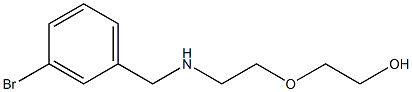 2-(2-{[(3-bromophenyl)methyl]amino}ethoxy)ethan-1-ol Struktur