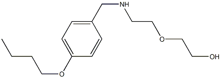 2-(2-{[(4-butoxyphenyl)methyl]amino}ethoxy)ethan-1-ol Struktur