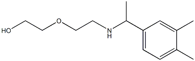 2-(2-{[1-(3,4-dimethylphenyl)ethyl]amino}ethoxy)ethan-1-ol Struktur