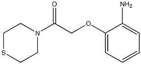 2-(2-aminophenoxy)-1-(thiomorpholin-4-yl)ethan-1-one Struktur