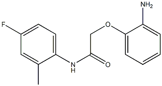 2-(2-aminophenoxy)-N-(4-fluoro-2-methylphenyl)acetamide Struktur