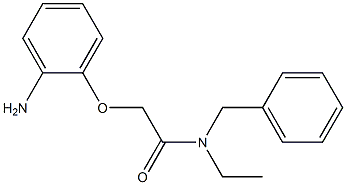 2-(2-aminophenoxy)-N-benzyl-N-ethylacetamide Struktur