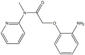 2-(2-aminophenoxy)-N-methyl-N-(pyridin-2-yl)acetamide Struktur