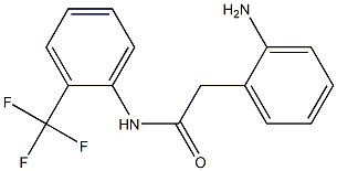 2-(2-aminophenyl)-N-[2-(trifluoromethyl)phenyl]acetamide Struktur