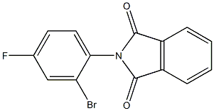 2-(2-bromo-4-fluorophenyl)-2,3-dihydro-1H-isoindole-1,3-dione Struktur