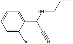 2-(2-bromophenyl)-2-(propylamino)acetonitrile Struktur