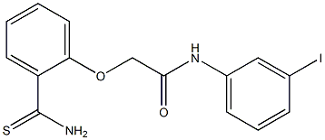 2-(2-carbamothioylphenoxy)-N-(3-iodophenyl)acetamide Struktur