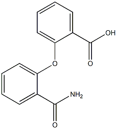 2-(2-carbamoylphenoxy)benzoic acid Struktur