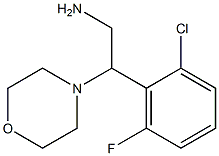 2-(2-chloro-6-fluorophenyl)-2-morpholin-4-ylethanamine Struktur