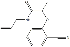 2-(2-cyanophenoxy)-N-(prop-2-en-1-yl)propanamide Struktur