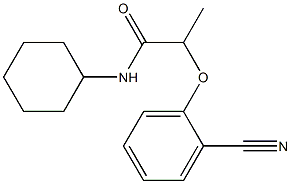 2-(2-cyanophenoxy)-N-cyclohexylpropanamide Struktur