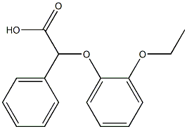 2-(2-ethoxyphenoxy)-2-phenylacetic acid Struktur