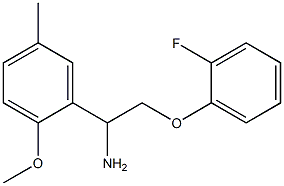 2-(2-fluorophenoxy)-1-(2-methoxy-5-methylphenyl)ethanamine Struktur