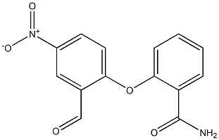 2-(2-formyl-4-nitrophenoxy)benzamide Struktur