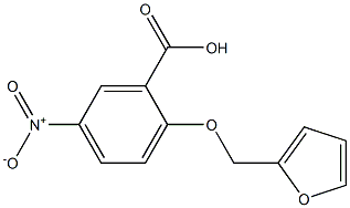 2-(2-furylmethoxy)-5-nitrobenzoic acid Struktur