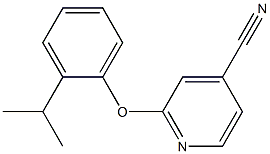 2-(2-isopropylphenoxy)isonicotinonitrile Struktur