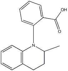 2-(2-methyl-1,2,3,4-tetrahydroquinolin-1-yl)benzoic acid Struktur