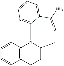 2-(2-methyl-1,2,3,4-tetrahydroquinolin-1-yl)pyridine-3-carbothioamide Struktur