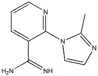 2-(2-methyl-1H-imidazol-1-yl)pyridine-3-carboximidamide Struktur