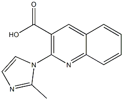 2-(2-methyl-1H-imidazol-1-yl)quinoline-3-carboxylic acid Struktur