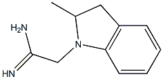 2-(2-methyl-2,3-dihydro-1H-indol-1-yl)ethanimidamide Struktur