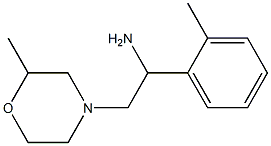 2-(2-methylmorpholin-4-yl)-1-(2-methylphenyl)ethanamine Struktur