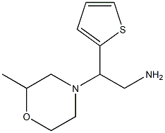 2-(2-methylmorpholin-4-yl)-2-thien-2-ylethanamine Struktur