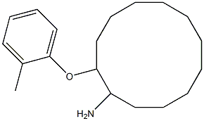 2-(2-methylphenoxy)cyclododecan-1-amine Struktur