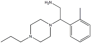 2-(2-methylphenyl)-2-(4-propylpiperazin-1-yl)ethanamine Struktur