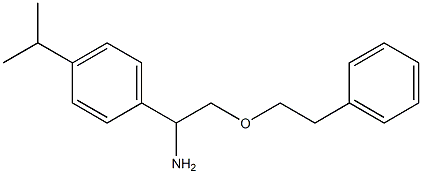 2-(2-phenylethoxy)-1-[4-(propan-2-yl)phenyl]ethan-1-amine Struktur