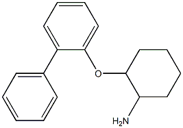 2-(2-phenylphenoxy)cyclohexan-1-amine Struktur