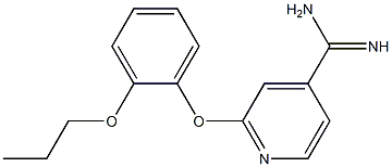 2-(2-propoxyphenoxy)pyridine-4-carboximidamide Struktur