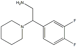 2-(3,4-difluorophenyl)-2-piperidin-1-ylethanamine Struktur