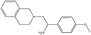 2-(3,4-dihydroisoquinolin-2(1H)-yl)-1-(4-methoxyphenyl)ethanamine Struktur