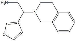 2-(3,4-dihydroisoquinolin-2(1H)-yl)-2-tetrahydrofuran-3-ylethanamine Struktur